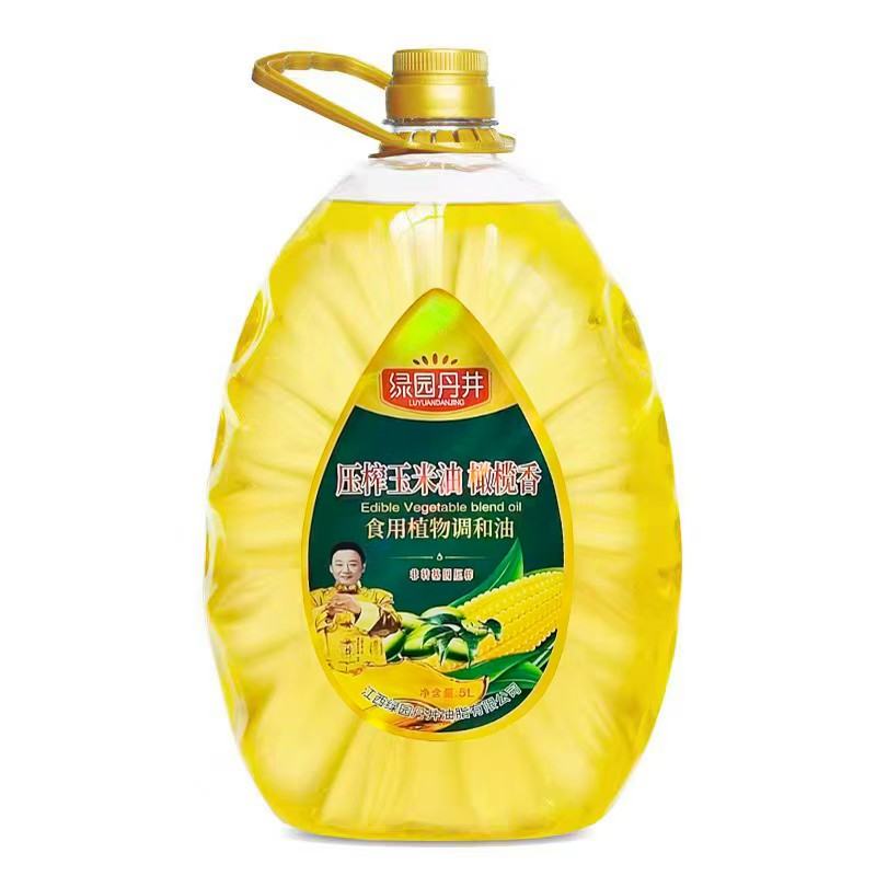 尊龙时凯 压榨玉米油 橄榄香 食用植物协调油 5L