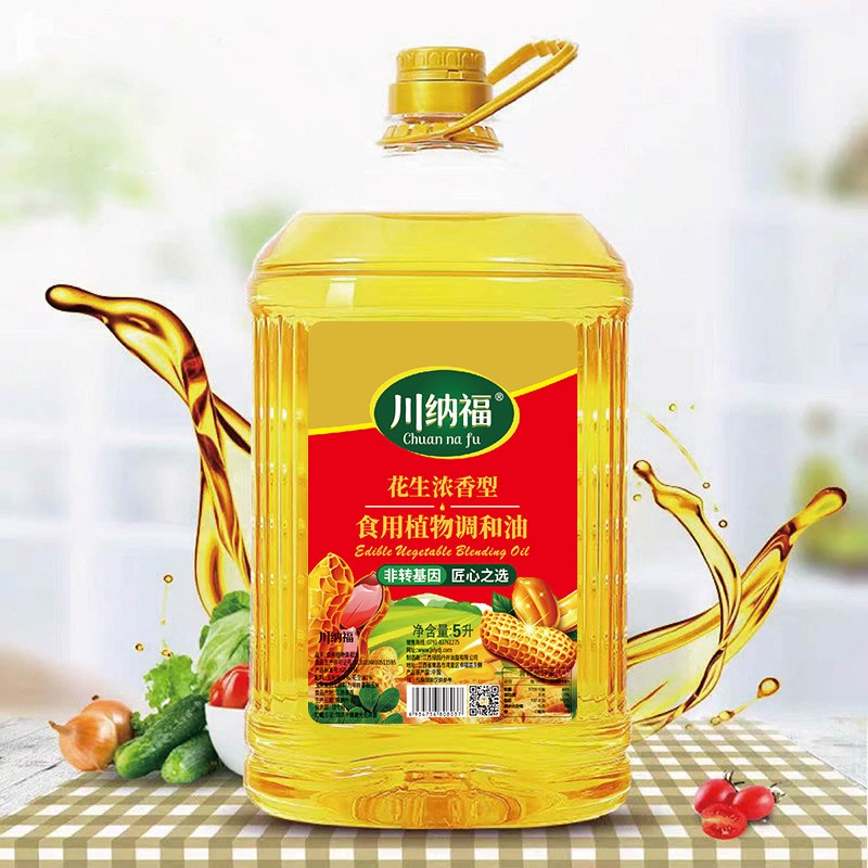 川纳福 花生浓香型 食用植物协调油 非转基因 5L