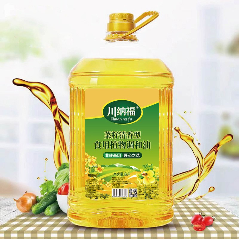 川纳福 菜籽浓香型 食用植物协调油 非转基因 5L